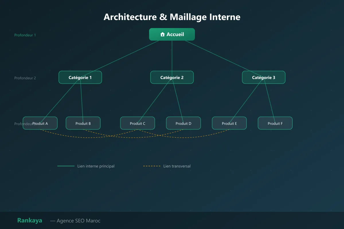 Maillage interne et siloing pour l'e-commerce